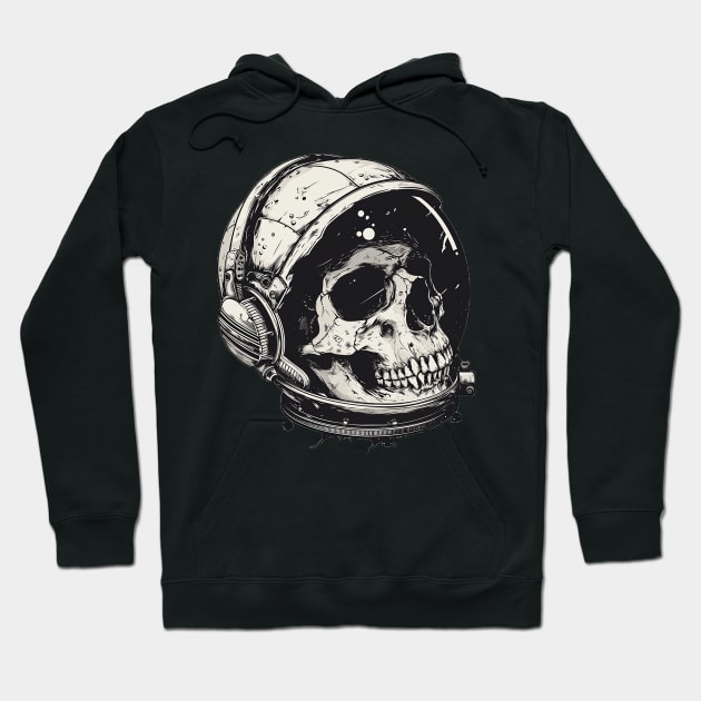 astronaut skull Hoodie by boxermaniac